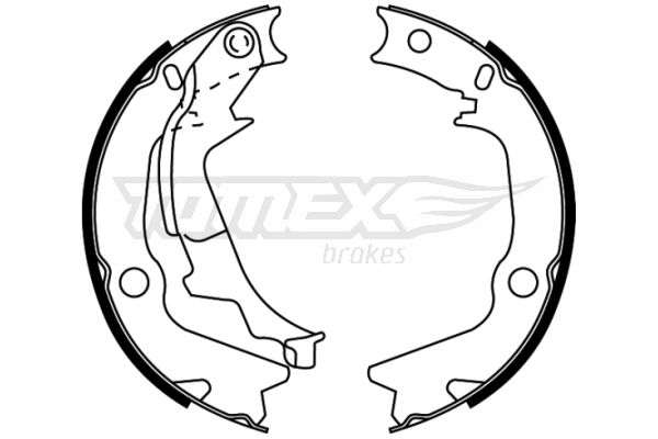 Obrázok Sada brzdových čeľustí TOMEX Brakes  TX2253